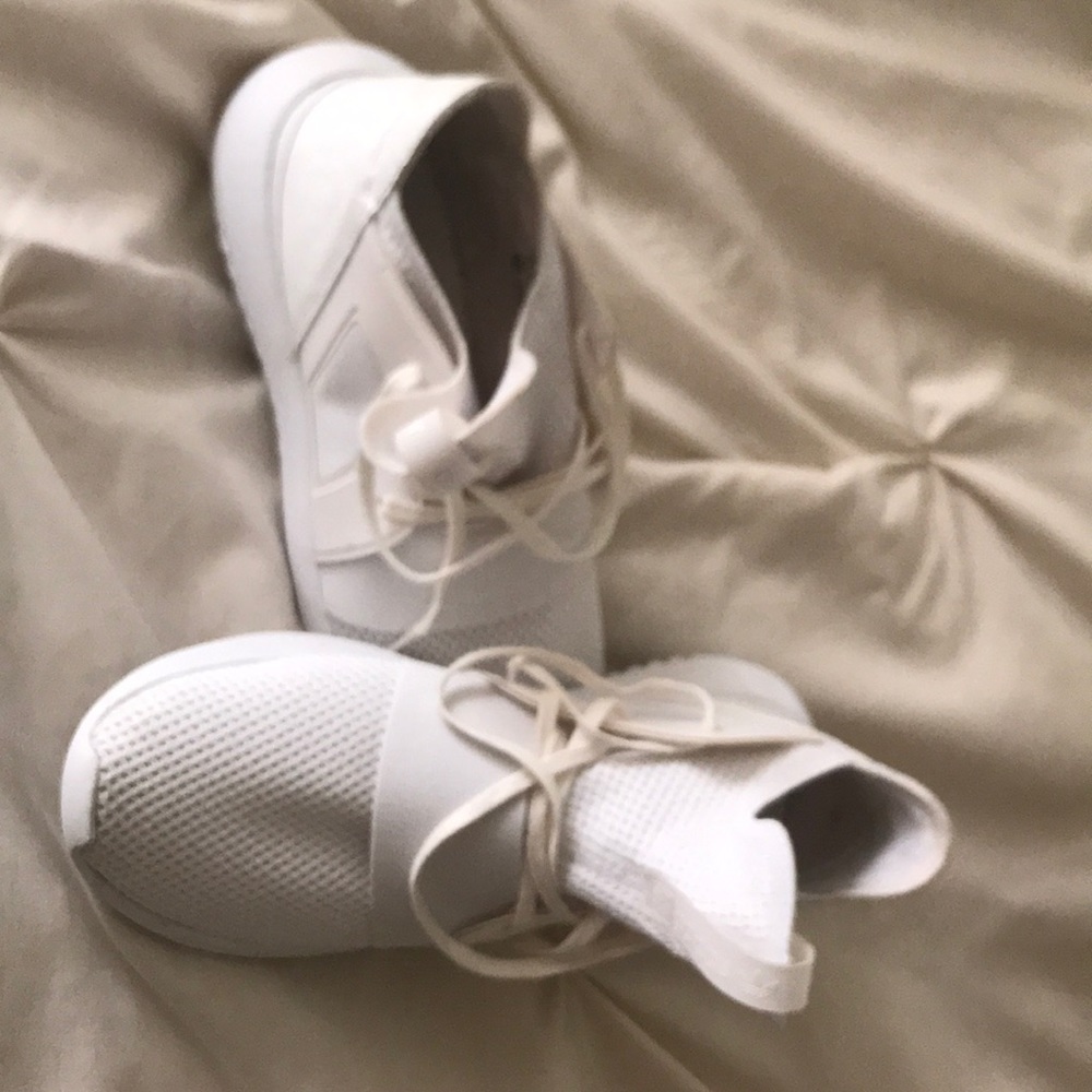 Mint condition white on white adidas tubular.